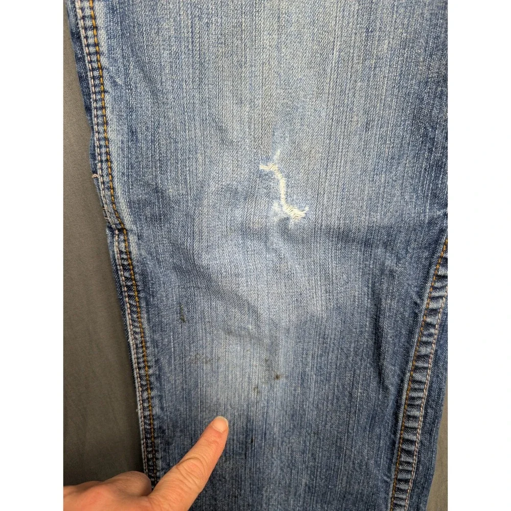 Ariat Men Jeans 34x30 Blue Denim Relax Boot Medium Wash - Picture 4 of 10